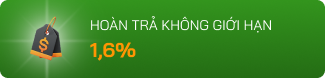 Hoàn trả không giới hạn 1,6%